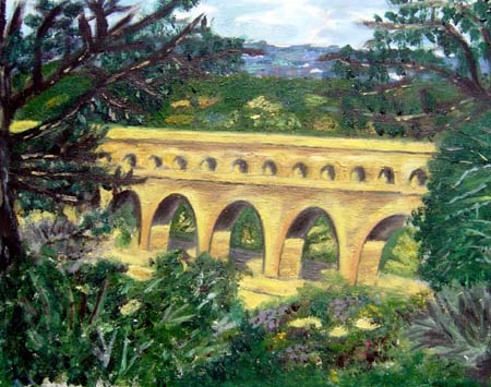 Pont du Gard Painting